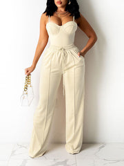 Solid Cami Top & Wide-Leg Pants Set--Clearance Ins Street