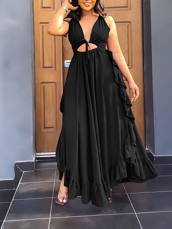 Ruffle Cami Dress Ins Street