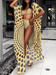 African Print Bikini with Cover-up Ins Street