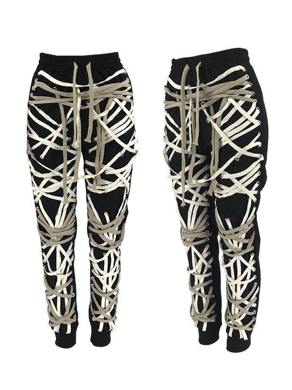 Lace-Up Jogger Pants Ins Street