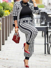 Houndstooth Jacket & Pants Set Ins Street