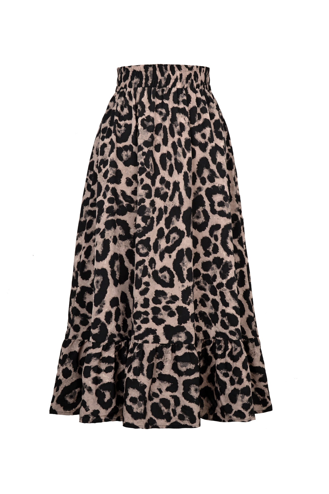 Leopard Print Pleated High Waist Skirt InsStreet