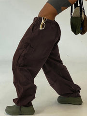 Drawstring Baggy Y2K Cargo Pants InsStreet