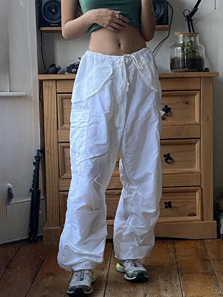 Drawstring Baggy Y2K Cargo Pants InsStreet