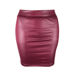 Fashion Oversized High Waist Pu leather Skirts InsStreet