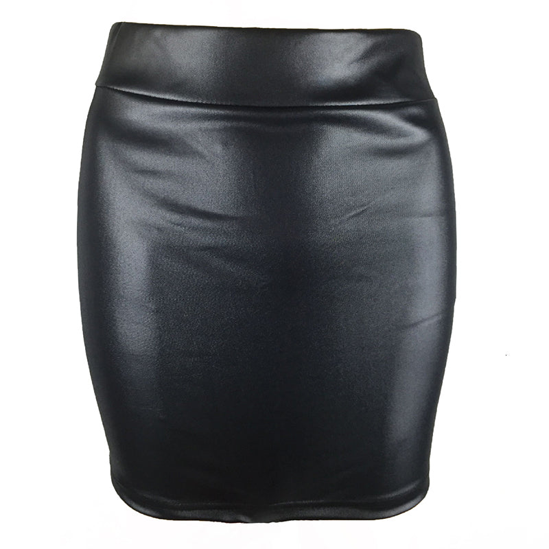 Fashion Oversized High Waist Pu leather Skirts InsStreet