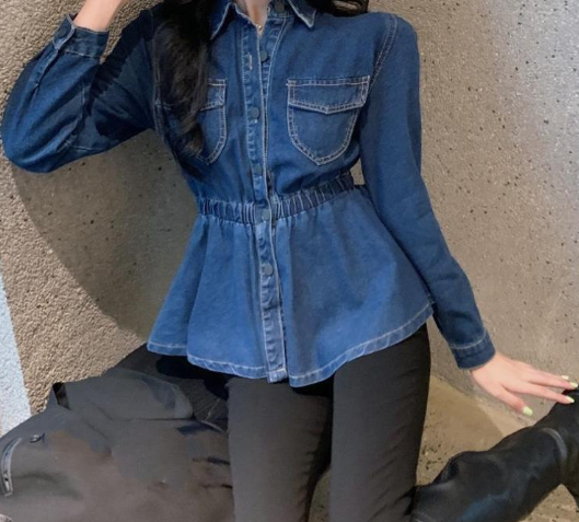 Ralph Elastic Waist Denim Jacket - FINAL SALE Ins Street