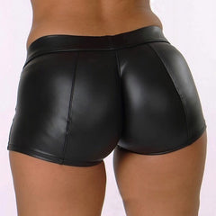 High Waist Bodycon Push Up Black Shorts InsStreet