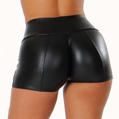 High Waist Bodycon Push Up Black Shorts InsStreet