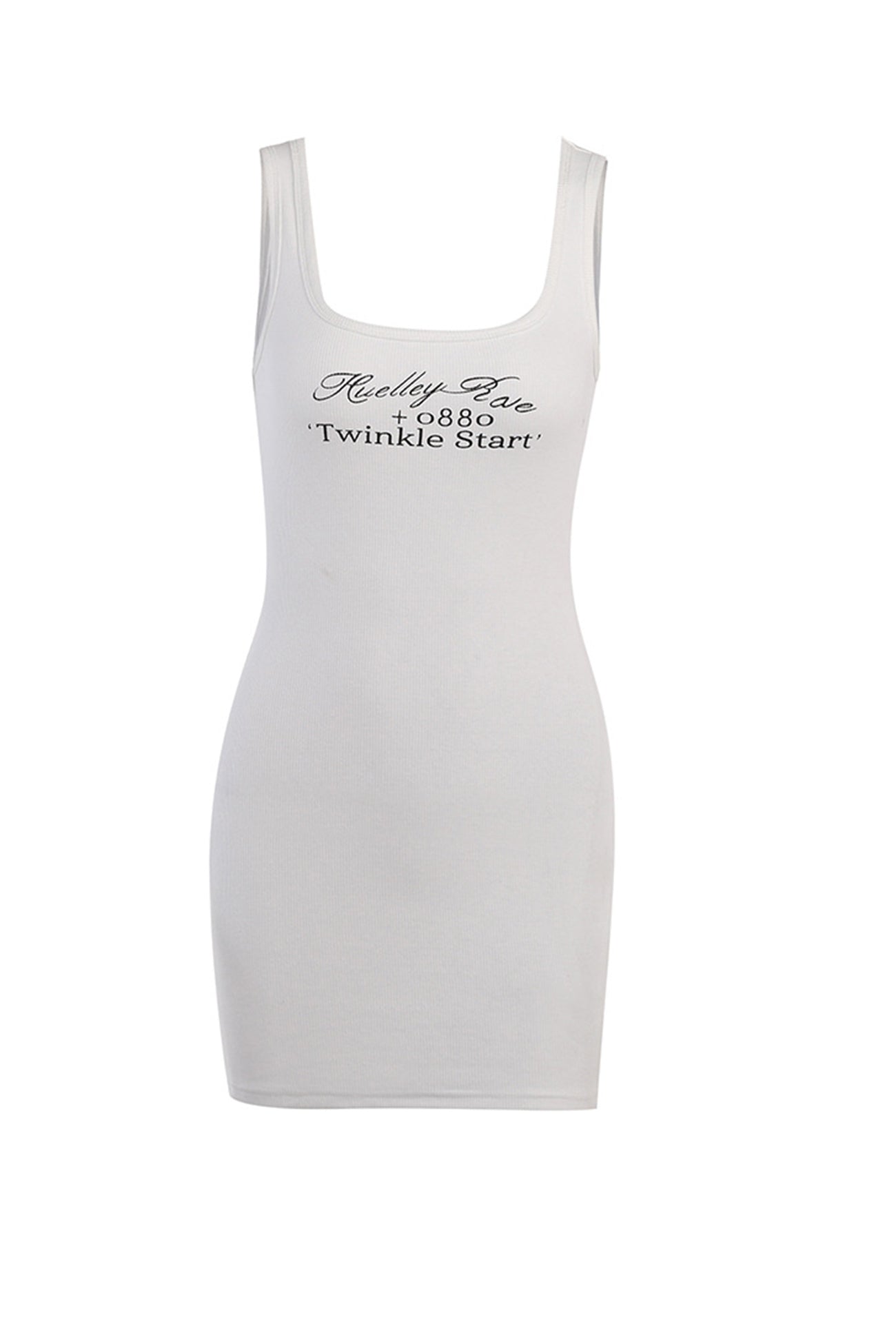 Bodycon Tank Dress with Letter Print InsStreet