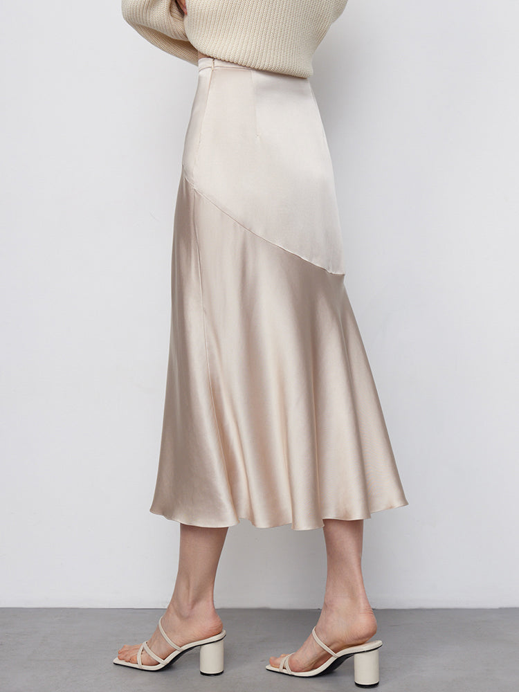 Chic Trumpet Satin Silky Skirt InsStreet