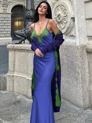 Mozision Spaghetti Strap Lace Strapless Sexy Maxi Boho Dress InsStreet