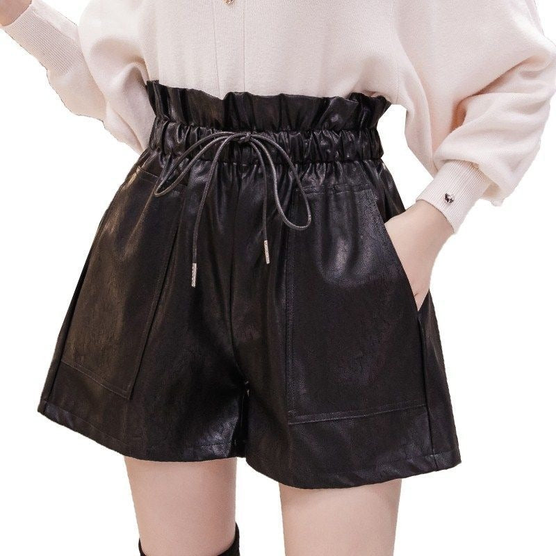 New High Waist Laced Up Shorts InsStreet