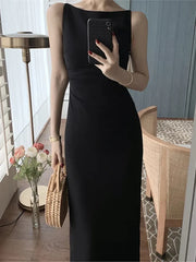 Fashion Strap Sleeveless Maxi Dress InsStreet