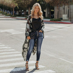 Versailles Printed Wrap Duster - FINAL SALE ON T-001