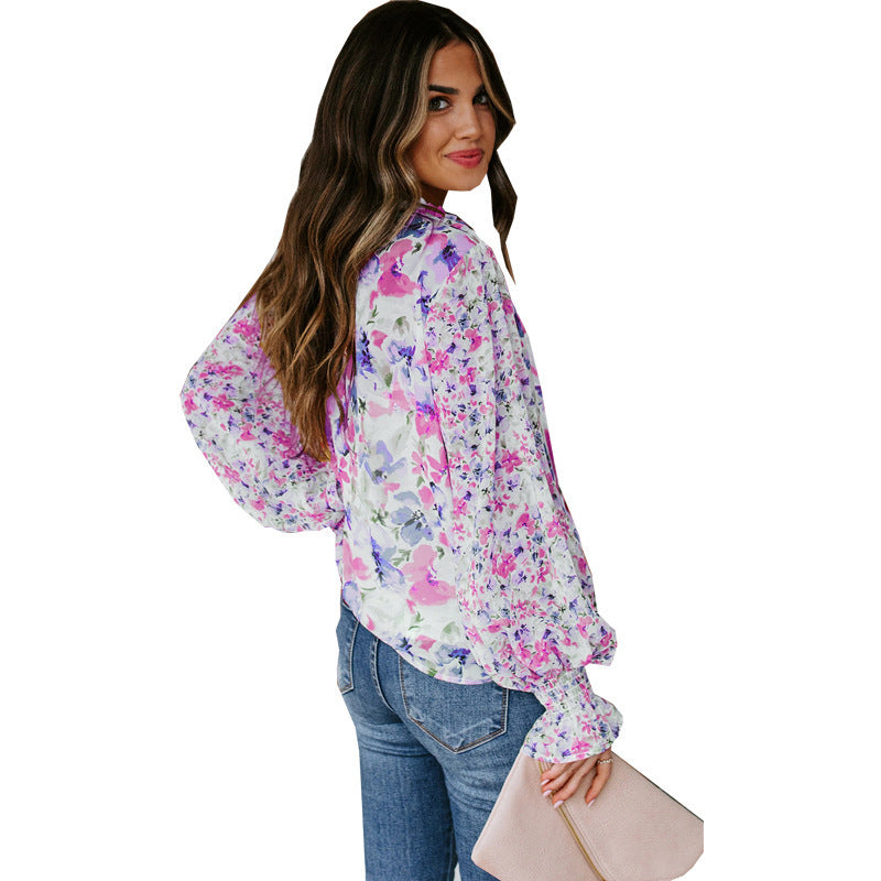 Ponce Floral Pleated Blouse - FINAL SALE Ins Street