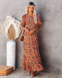 Anella Smocked Floral Maxi Dress