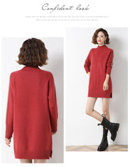 Smoky Mountain Sweater Dress - Red - FINAL SALE