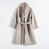 Frederica Pocketed Faux Fur Collar Coat Ins Street