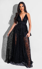 Morgan Formal Flocked Velvet Dress Ins Street