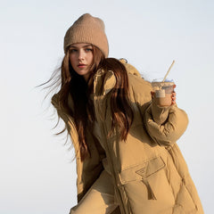 Cayo Pocketed Hooded Parka Jacket - Soft Camel - FINAL SALE Ins Street