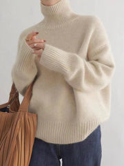 Alesso Ribbed Sleeve Knit Sweater - Oatmeal ON T-001