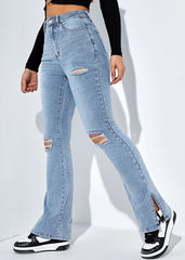 Makin' Me Crazy Mom Jeans - Medium Blue Wash Ins Street