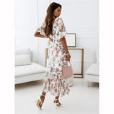 Amelia Floral Kimono Maxi Dress DRES-001