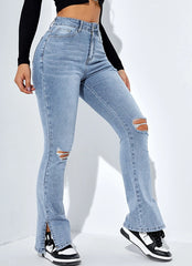 Makin' Me Crazy Mom Jeans - Medium Blue Wash Ins Street