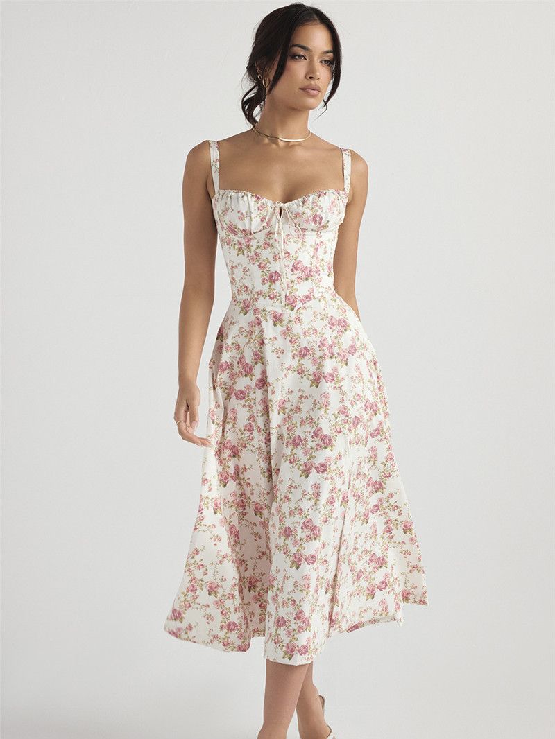 Effortlessly Enchanting Stylish Floral Maxi Dress InsStreet