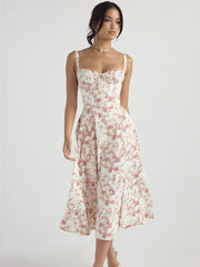 Effortlessly Enchanting Stylish Floral Maxi Dress InsStreet