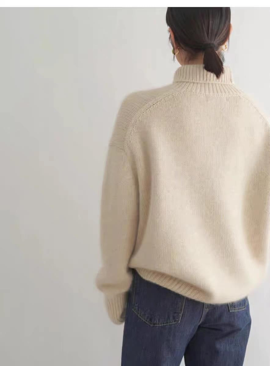 Alesso Ribbed Sleeve Knit Sweater - Oatmeal ON T-001