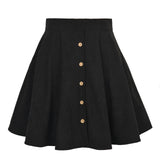 Hazelnut Button Down Corduroy Mini Skirt - Camel - FINAL SALE Ins Street