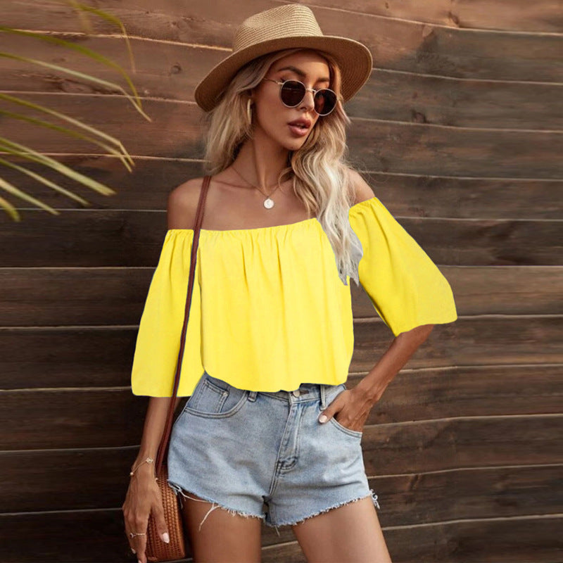 June Off The Shoulder Billowed Top - Rose - FINAL SALE Ins Street