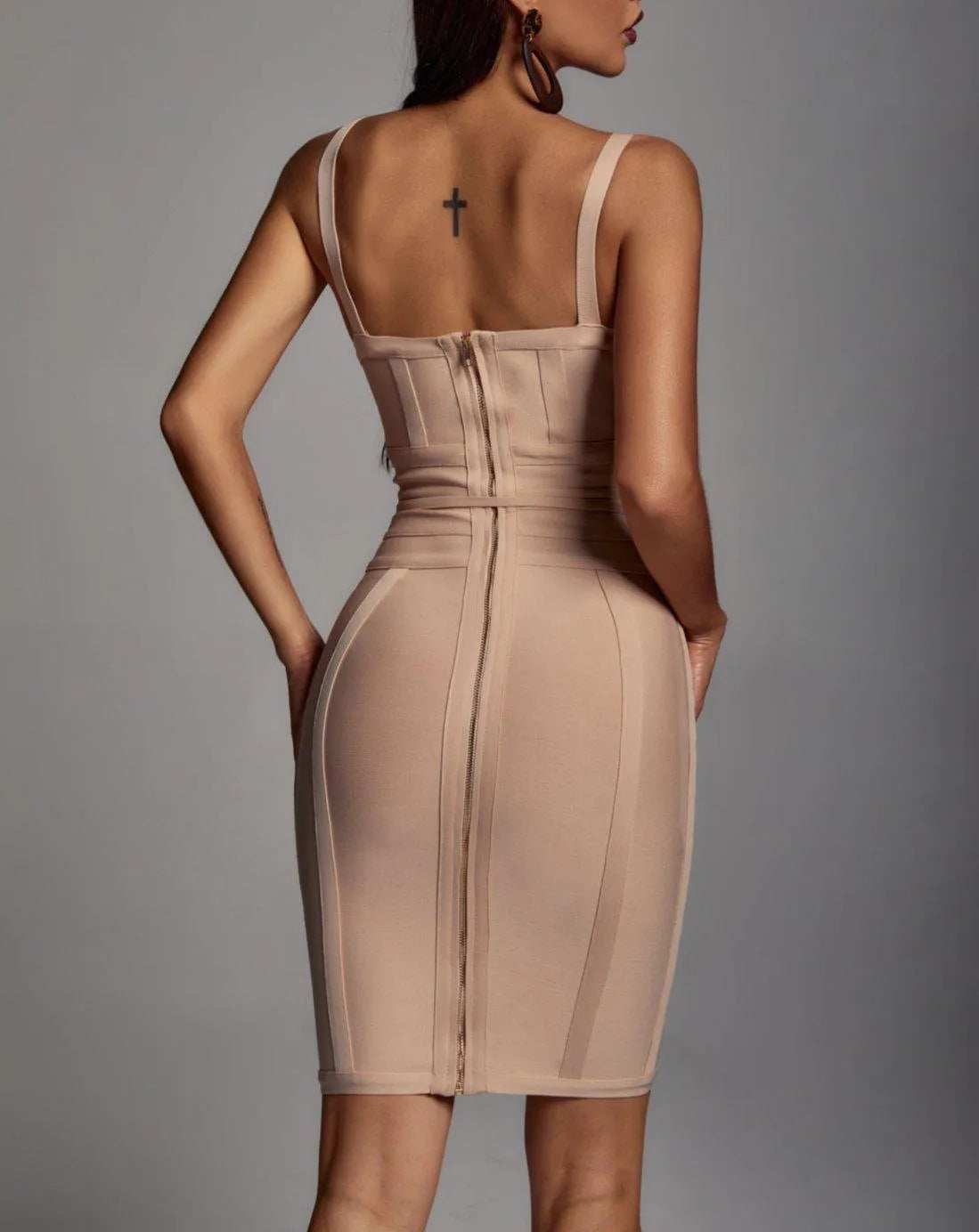 Bodycon Bandage Backless Dress Ins Street