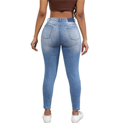 Around The World Ankle Jeans - Medium Blue Wash Ins Street