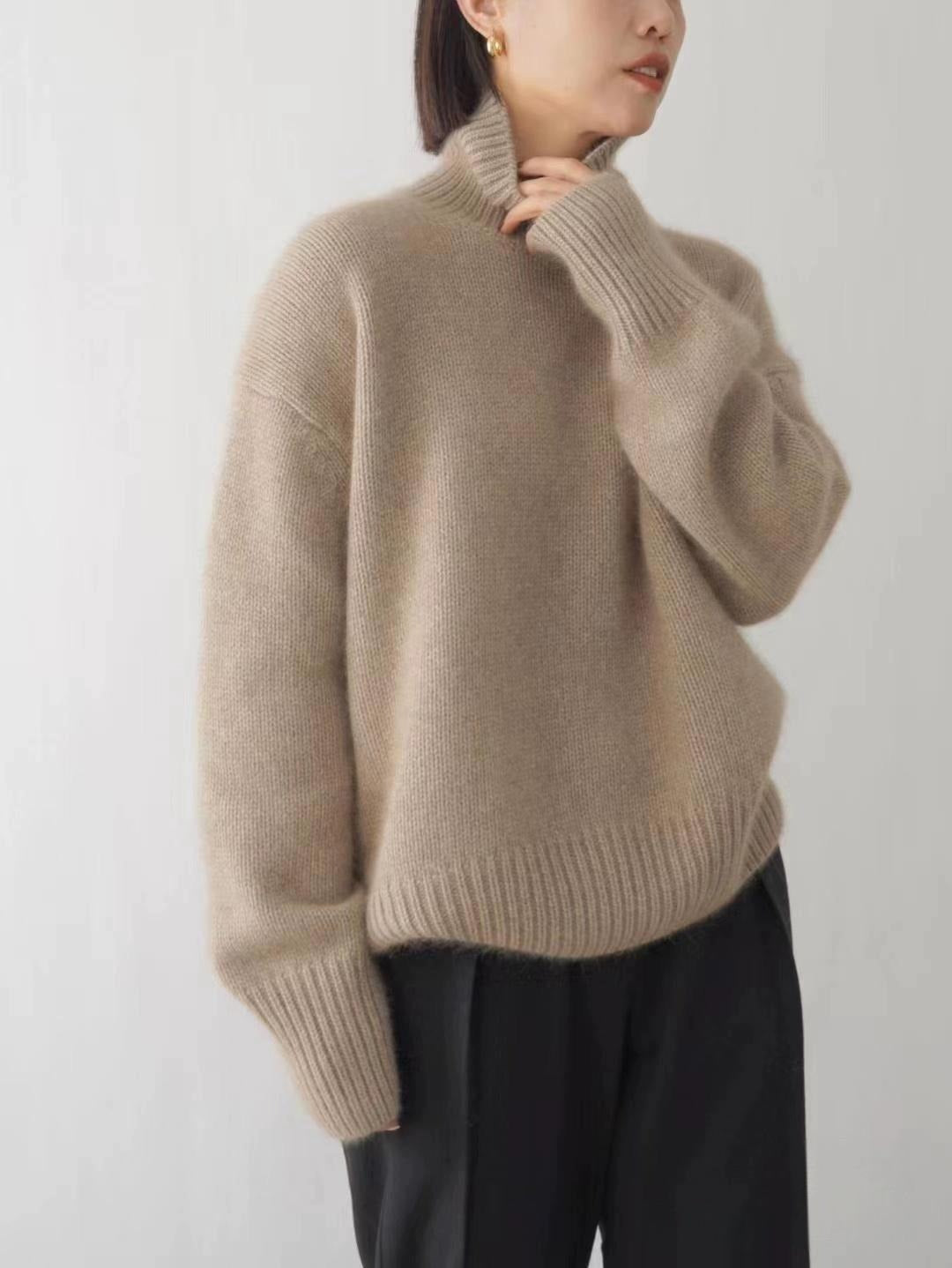 Alesso Ribbed Sleeve Knit Sweater - Oatmeal ON T-001