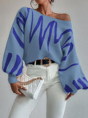 All That Ribbed Cashmere Blend Sweater - Dusty Blue OLIV-001