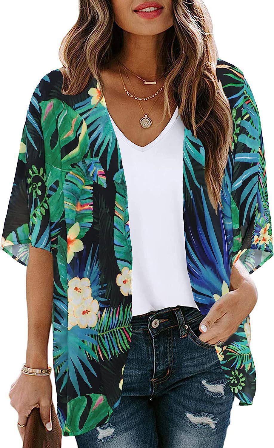 Drop Everything Printed Chiffon Tie Top Ins Street