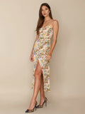 Smile Says It All Floral Tie Front Maxi Dress Ins Street