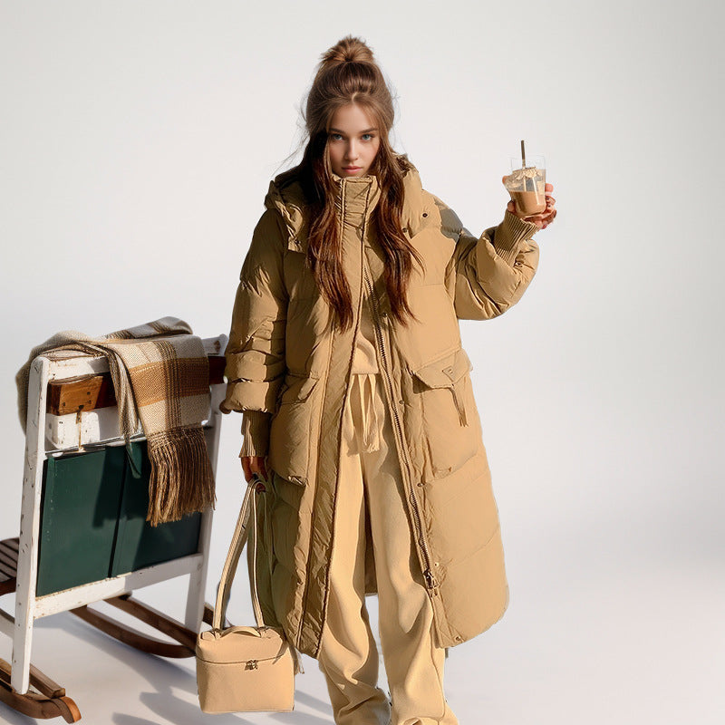 Cayo Pocketed Hooded Parka Jacket - Soft Camel - FINAL SALE Ins Street