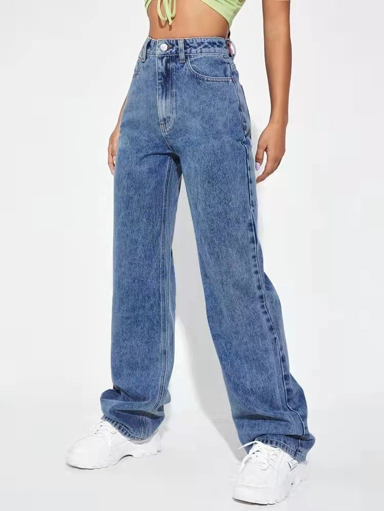 Keep It Classy Tapered Mom Jeans - Light Blue Wash Ins Street