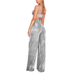 City Nights High Rise Belted Sequin Trousers - FINAL SALE ON T-001