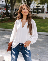 Sheer Bliss Peasant Blouse Ins Street