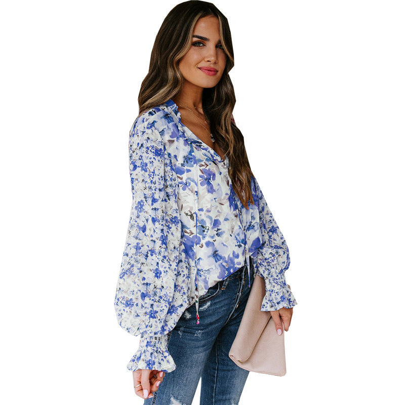 Ponce Floral Pleated Blouse - FINAL SALE Ins Street