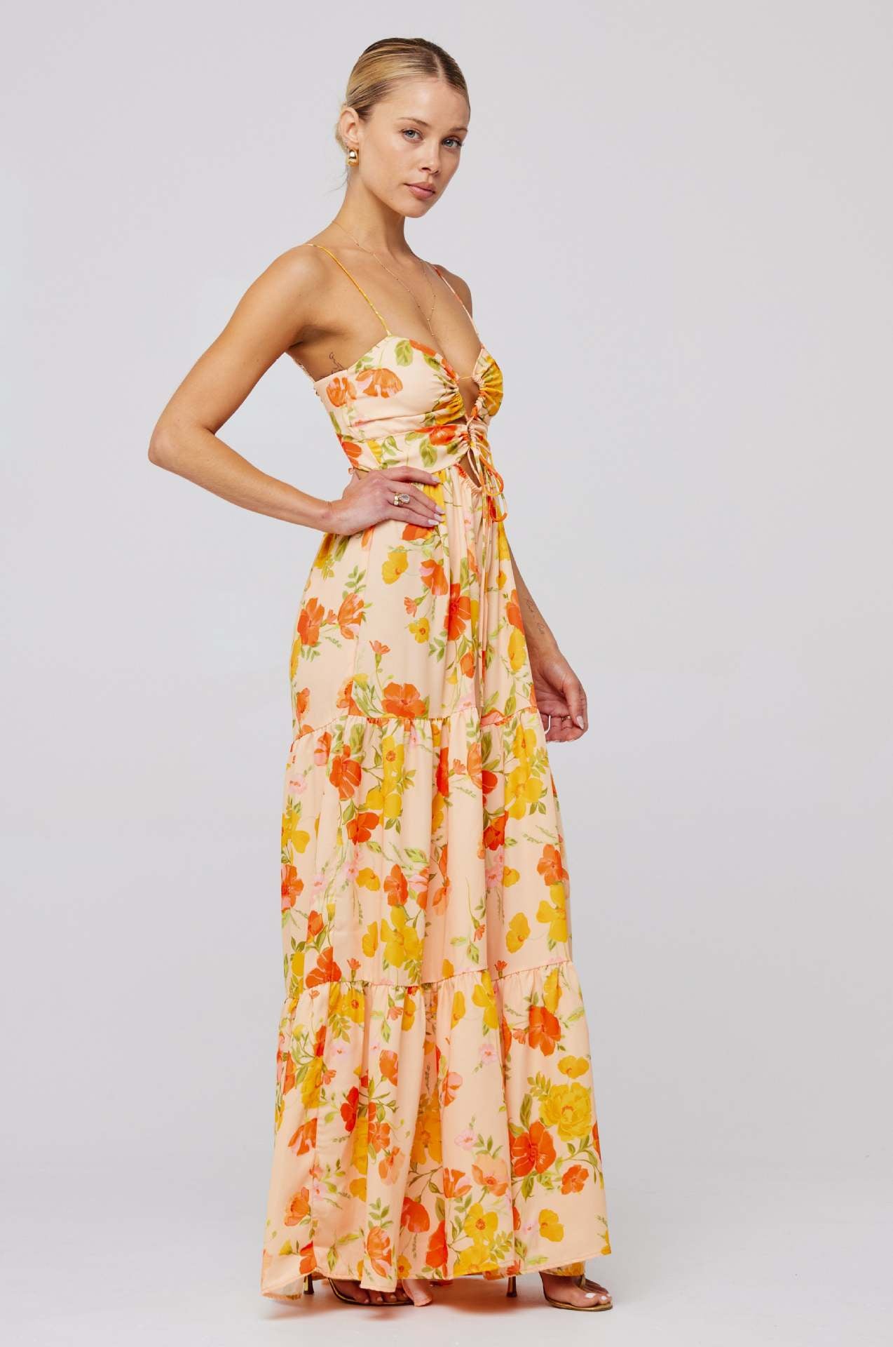 True Story Tiered Boho Maxi Dress DRES-001