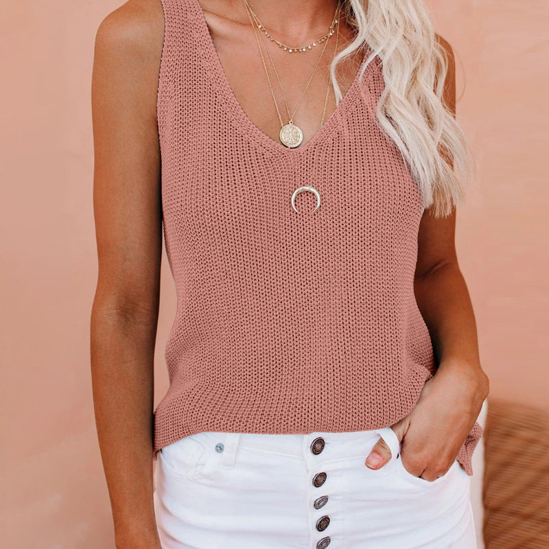 Seaboard Ribbed Knit Crop Tank - Coral Ins Street