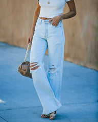 Leslie High Rise 90'S Flare Denim Ins Street