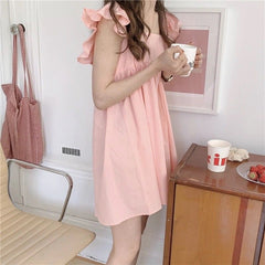 Issy Pocketed Ruffle Babydoll Dress - Coral - FINAL SALE Ins Street