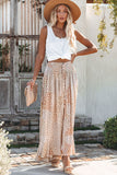 Deluca Patchwork Button Down Maxi Skirt - Sand